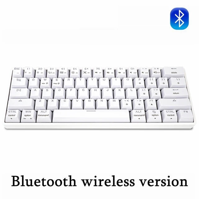 GK61 60% Optical Hot Swappable Mechanical Keyboard with RGB Lighting and Bluetooth Wireless Connectivity for Gaming and Desktop Use