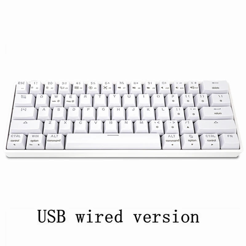 GK61 60% Optical Hot Swappable Mechanical Keyboard with RGB Lighting and Bluetooth Wireless Connectivity for Gaming and Desktop Use