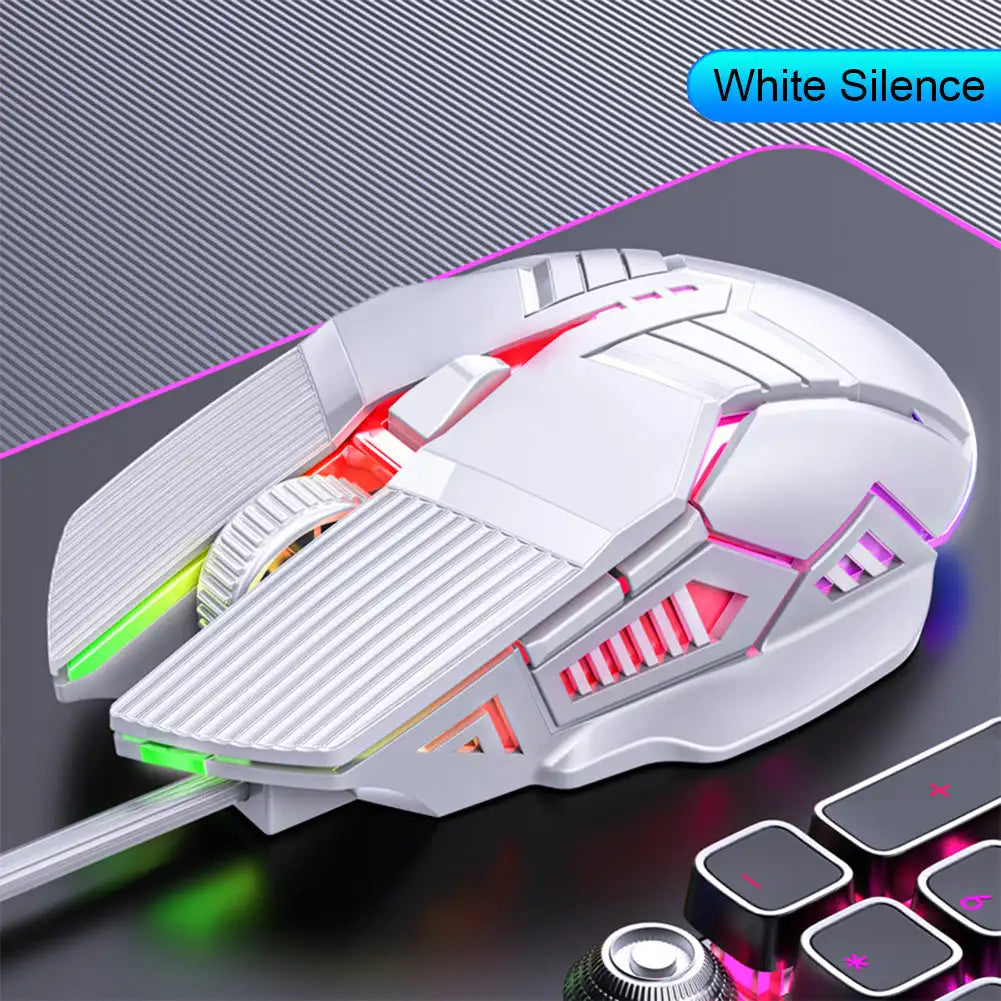 3200DPI Ergonomic Wired Gaming Mouse USB Mouse Gaming RGB Mause Gamer Mouse 6 Button LED Silent Mice for PC Laptop Computer